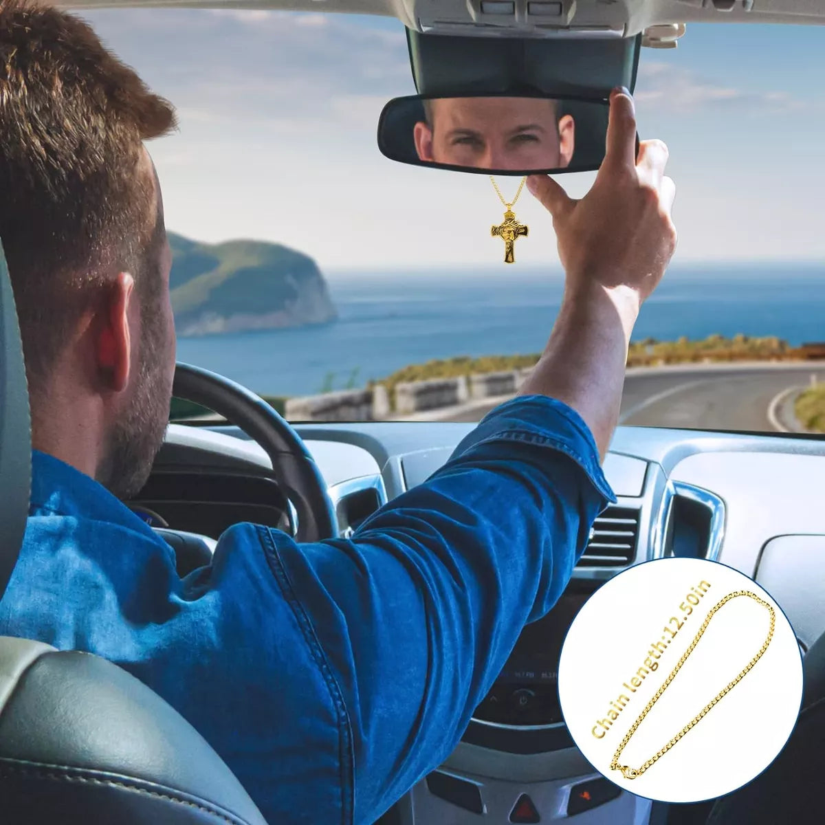 🔥LANZAMIENTO EXCLUSIVO | ⛪Jesucristo Crucifijo colgante collar ♱