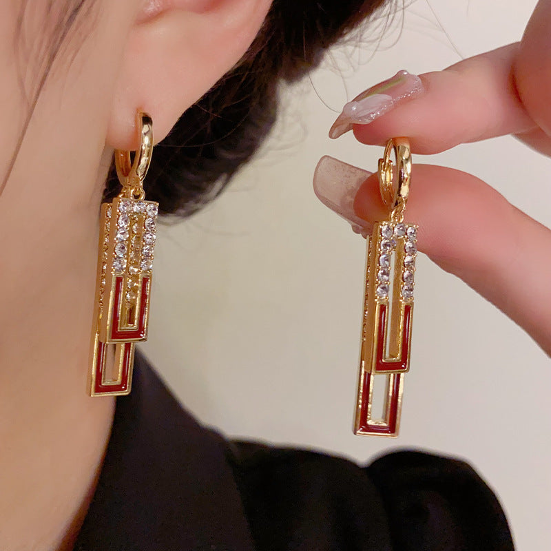 💥 EDICIÓN LIMITADA❗️  | Aretes de lujo cuadrados