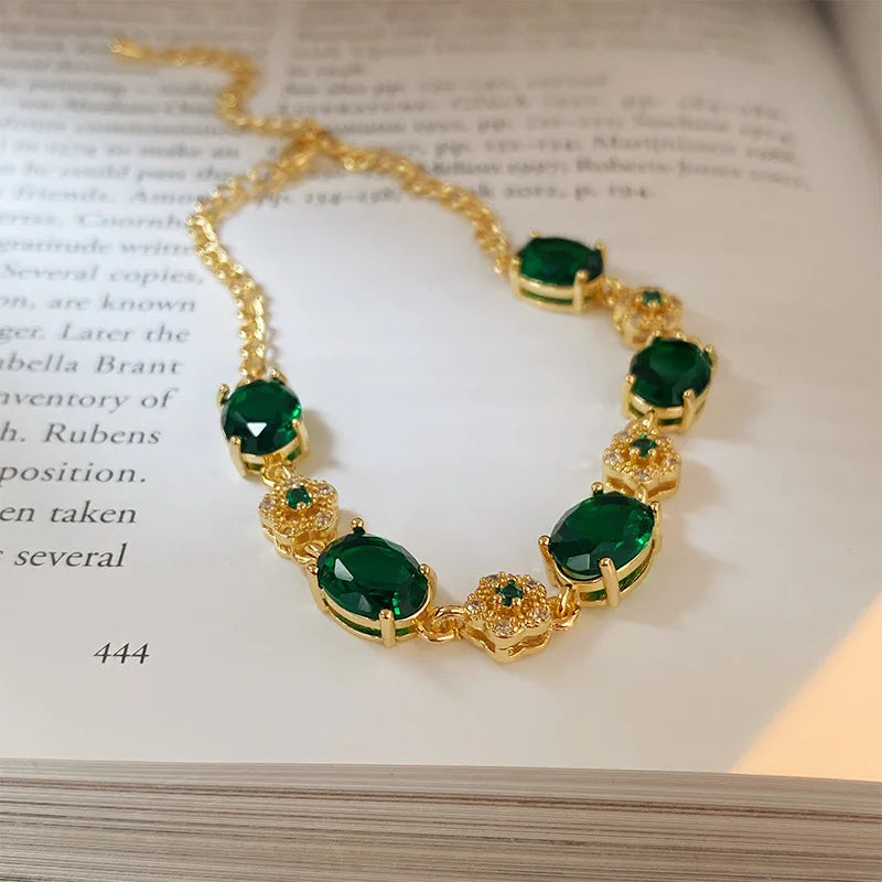 💥LANZAMIENTO EXCLUSIVO  ❗️| Pulsera de Oro de 18K con Esmeralda Verde💚