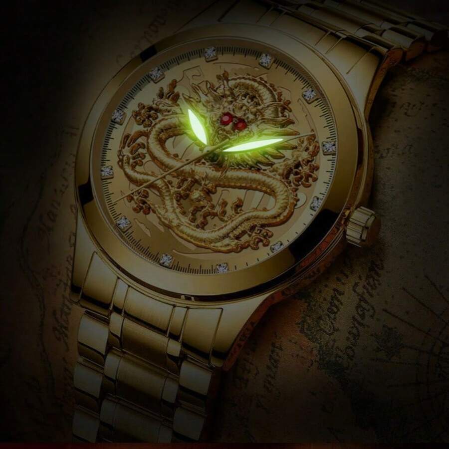 💥 EDICIÓN LIMITADA ❗️ | Reloj de dragón con detalles de lujo