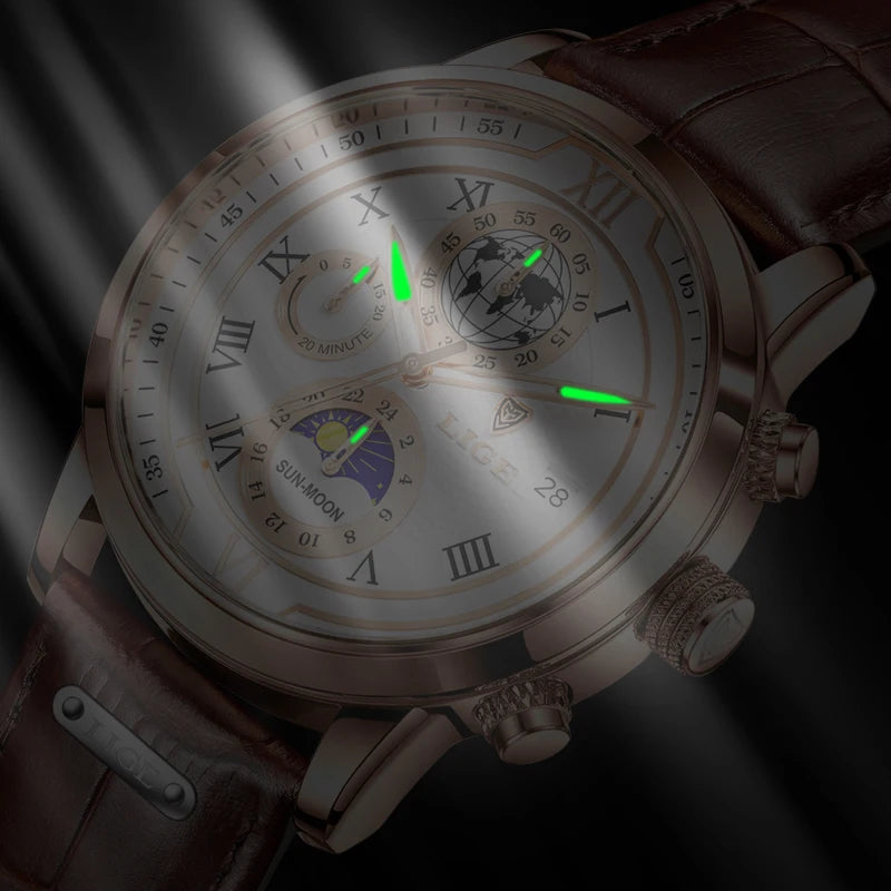 ¡PROMO (HOY)!🔥| Reloj mecánico de lujo para hombre 🔱💎