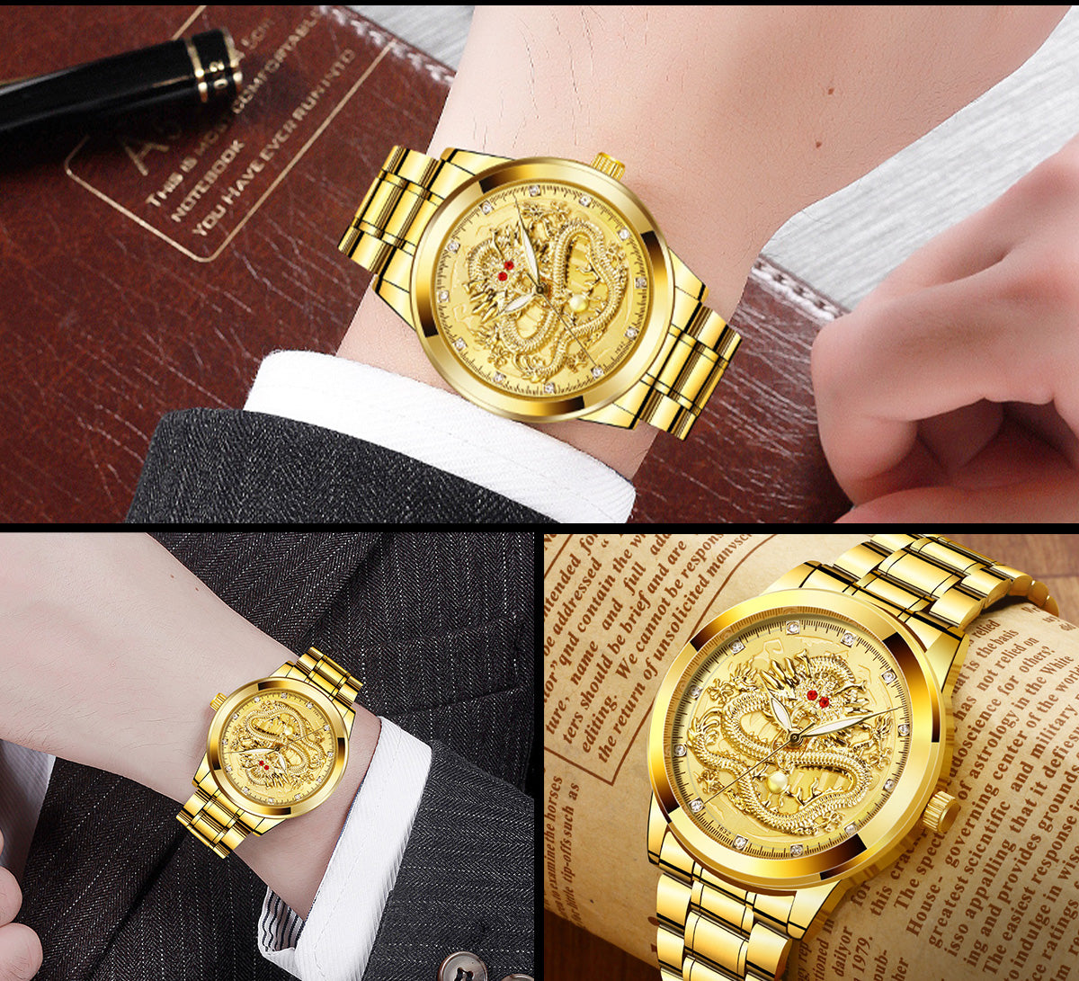 💥 EDICIÓN LIMITADA ❗️ | Reloj de dragón con detalles de lujo