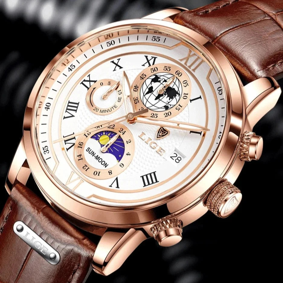 ¡PROMO (HOY)!🔥| Reloj mecánico de lujo para hombre 🔱💎