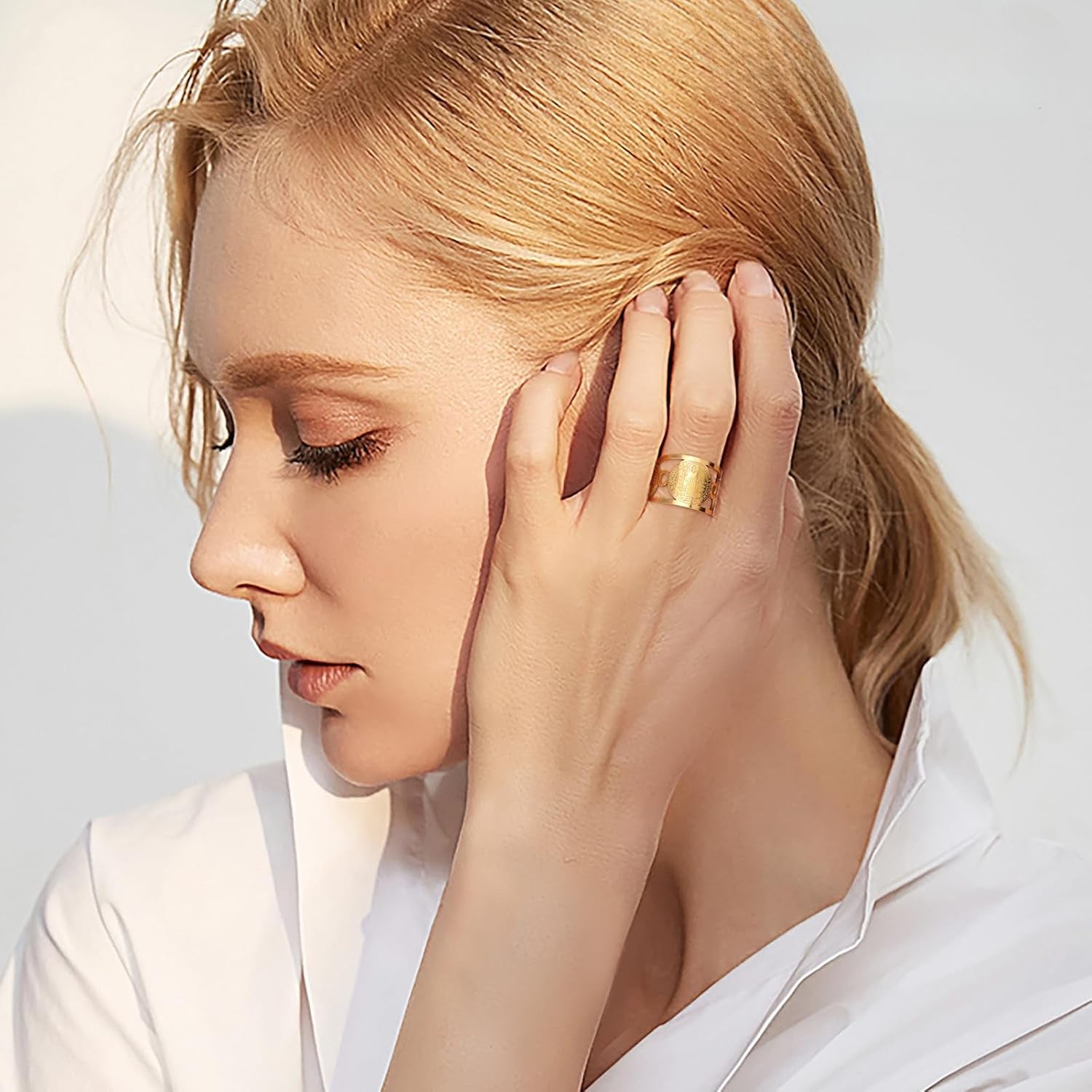 💥 EDICIÓN LIMITADA❗️  | Anillo San Benito Dorado