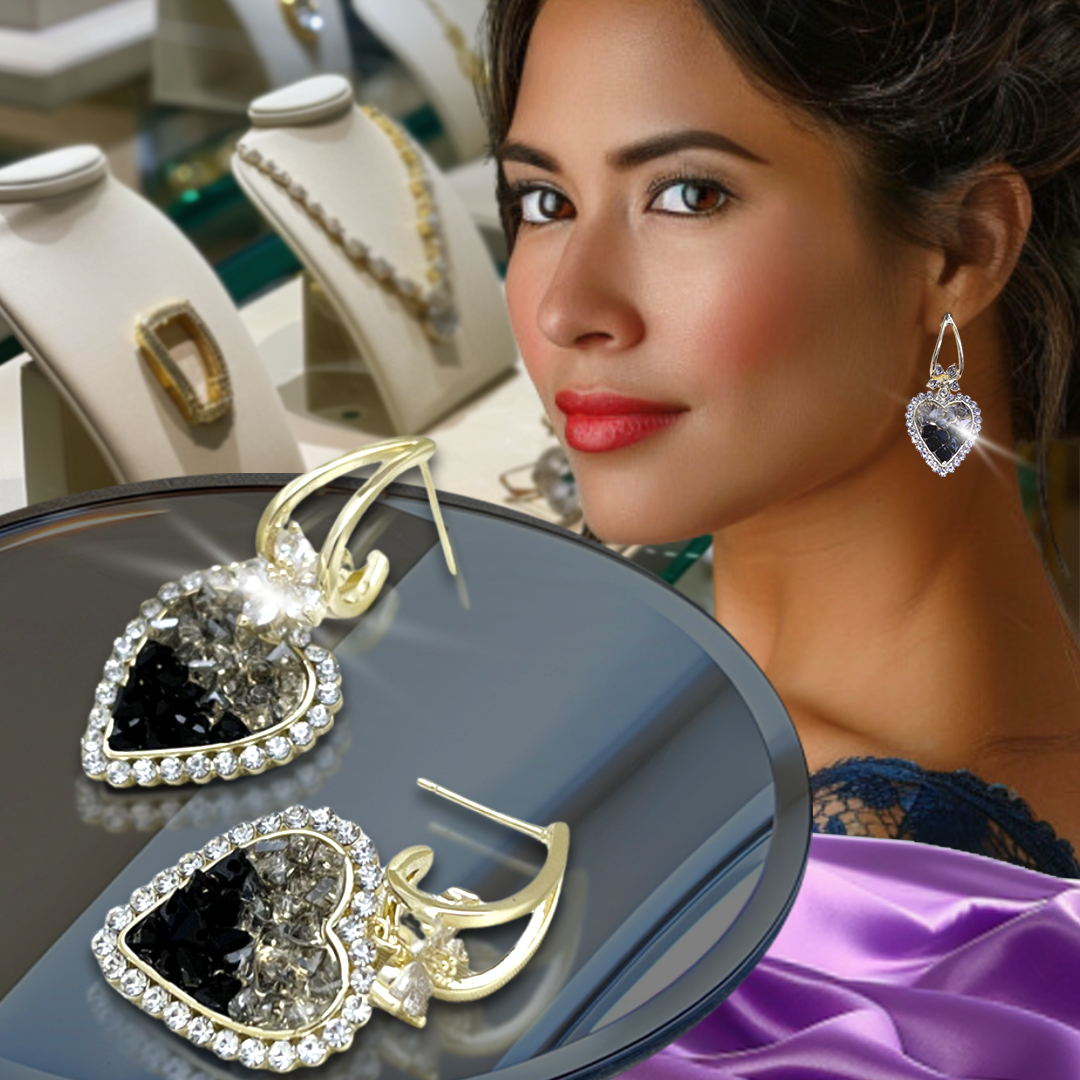 💥 EDICIÓN LIMITADA❗️  | Pendientes Corazón Cristal Estrella