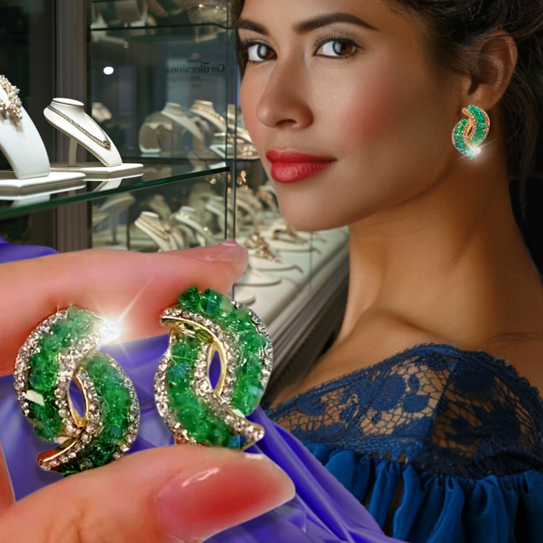 💥 EDICIÓN LIMITADA❗️  | Pendientes de Cristal Esmeralda