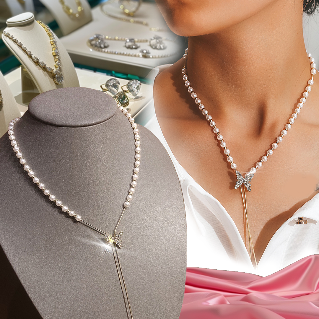 💥 EDICIÓN LIMITADA❗️  | Collar Corazón Mariposa de Acero