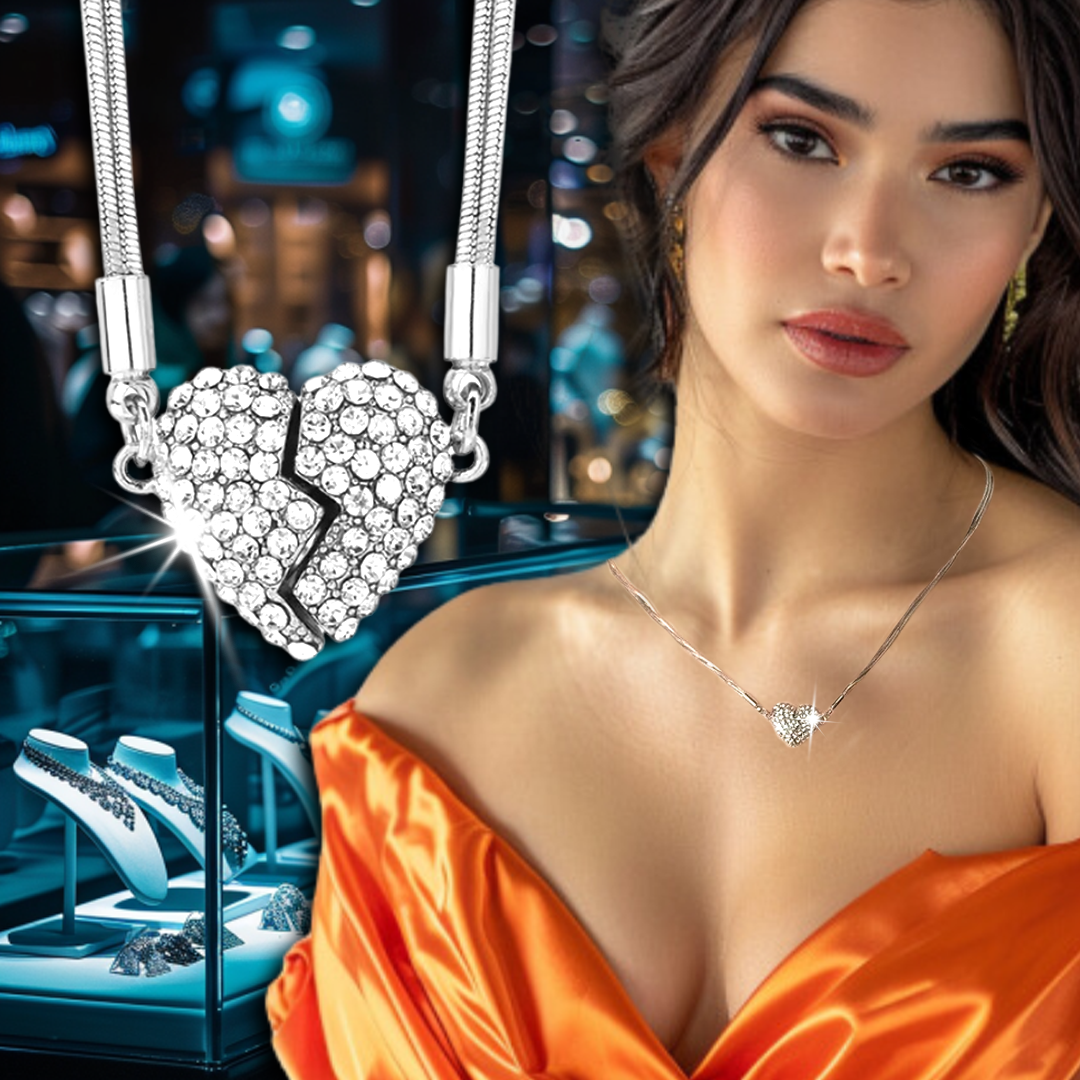 💥 EDICIÓN LIMITADA❗️  | Collar Magnético Corazón de Circonio