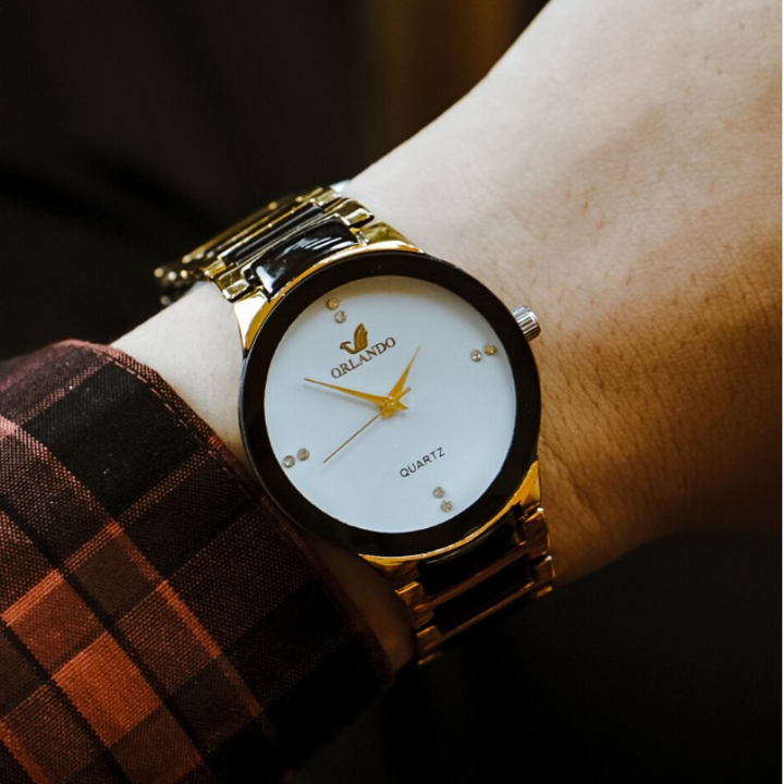 EDICIÓN EXCLUSIVA | Reloj Orlando blanco elegante para prestigio