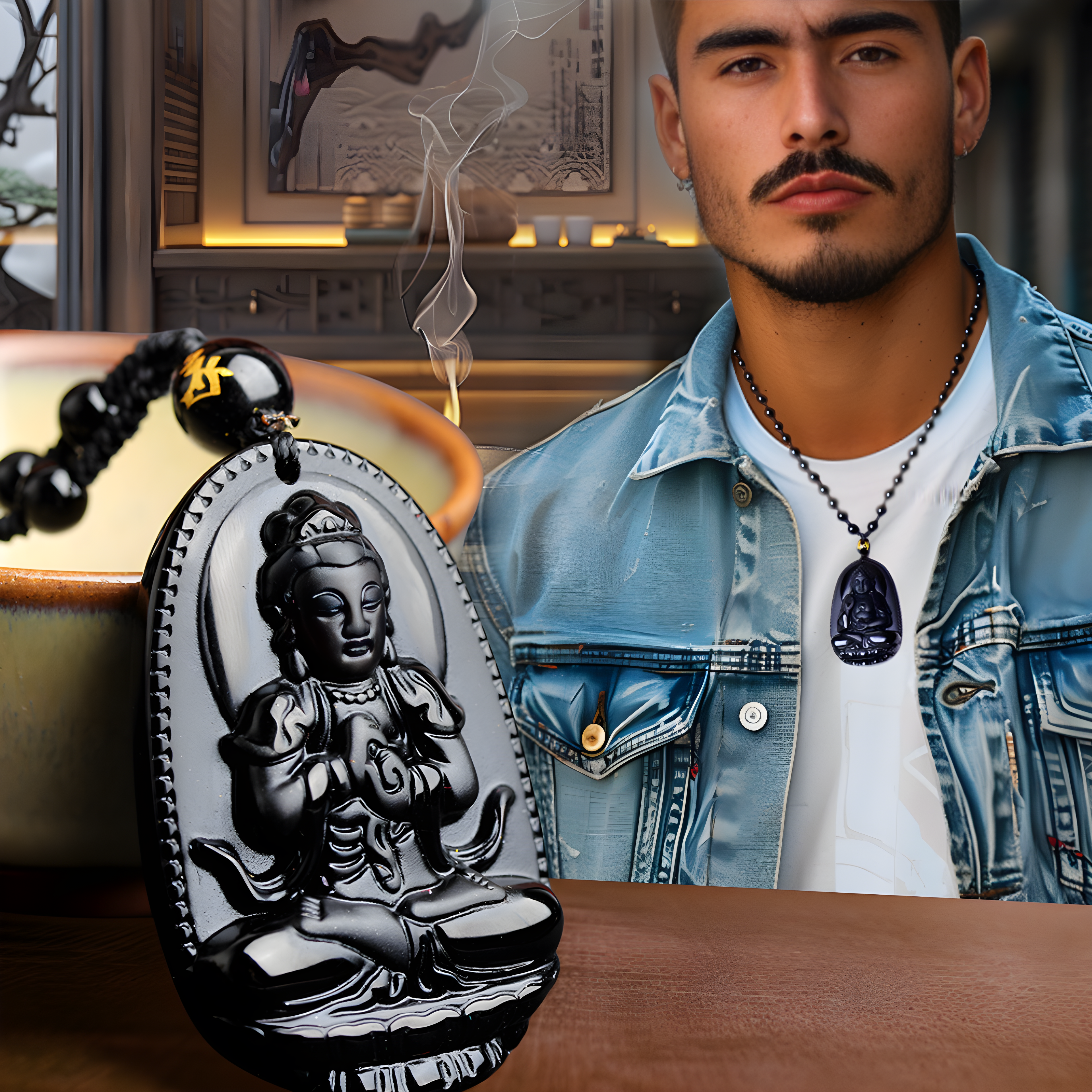 💥 EDICIÓN LIMITADA❗️  | Amuleto Buda Carvado Negro