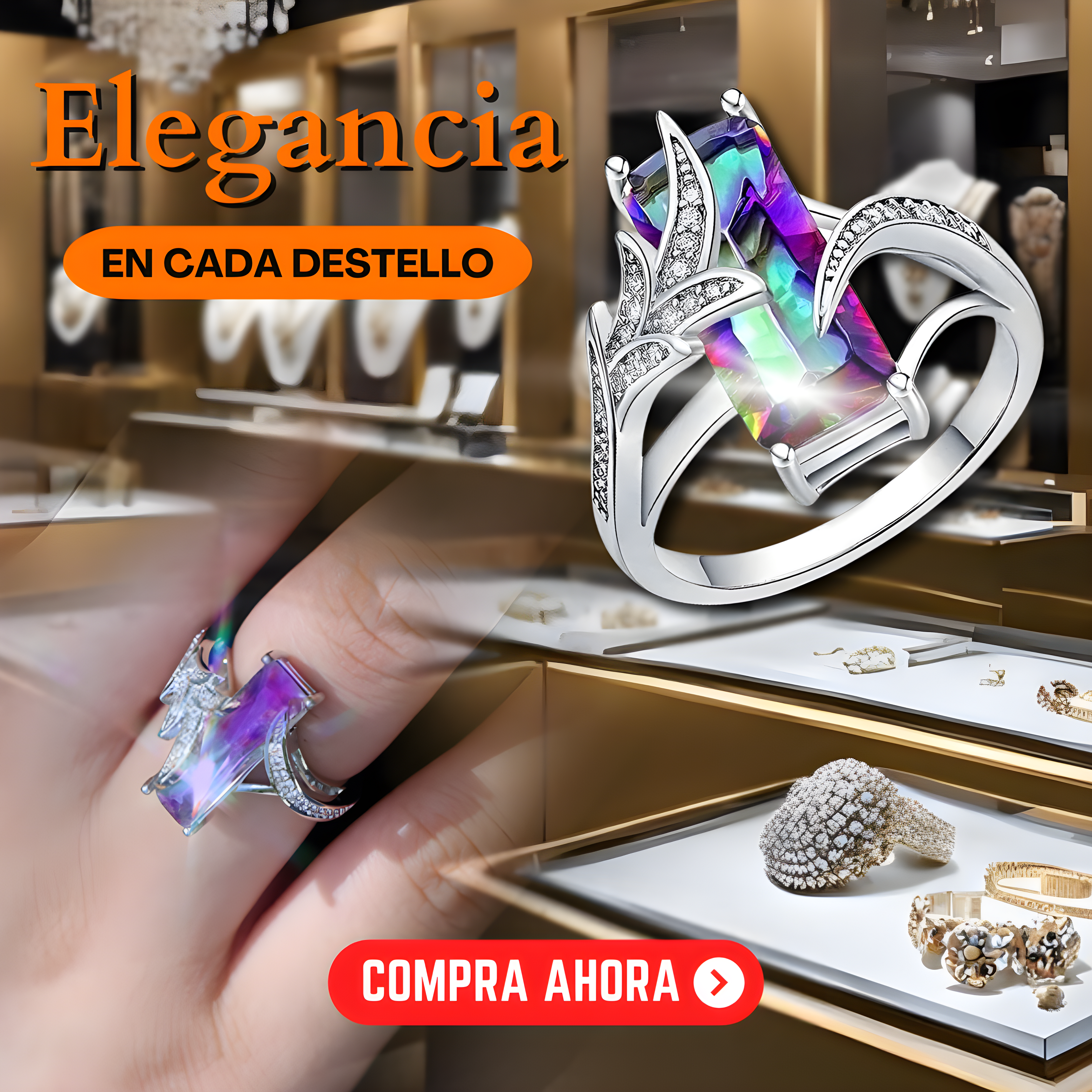 💥 EDICIÓN LIMITADA❗️  | Anillo Arcoíris Lujo