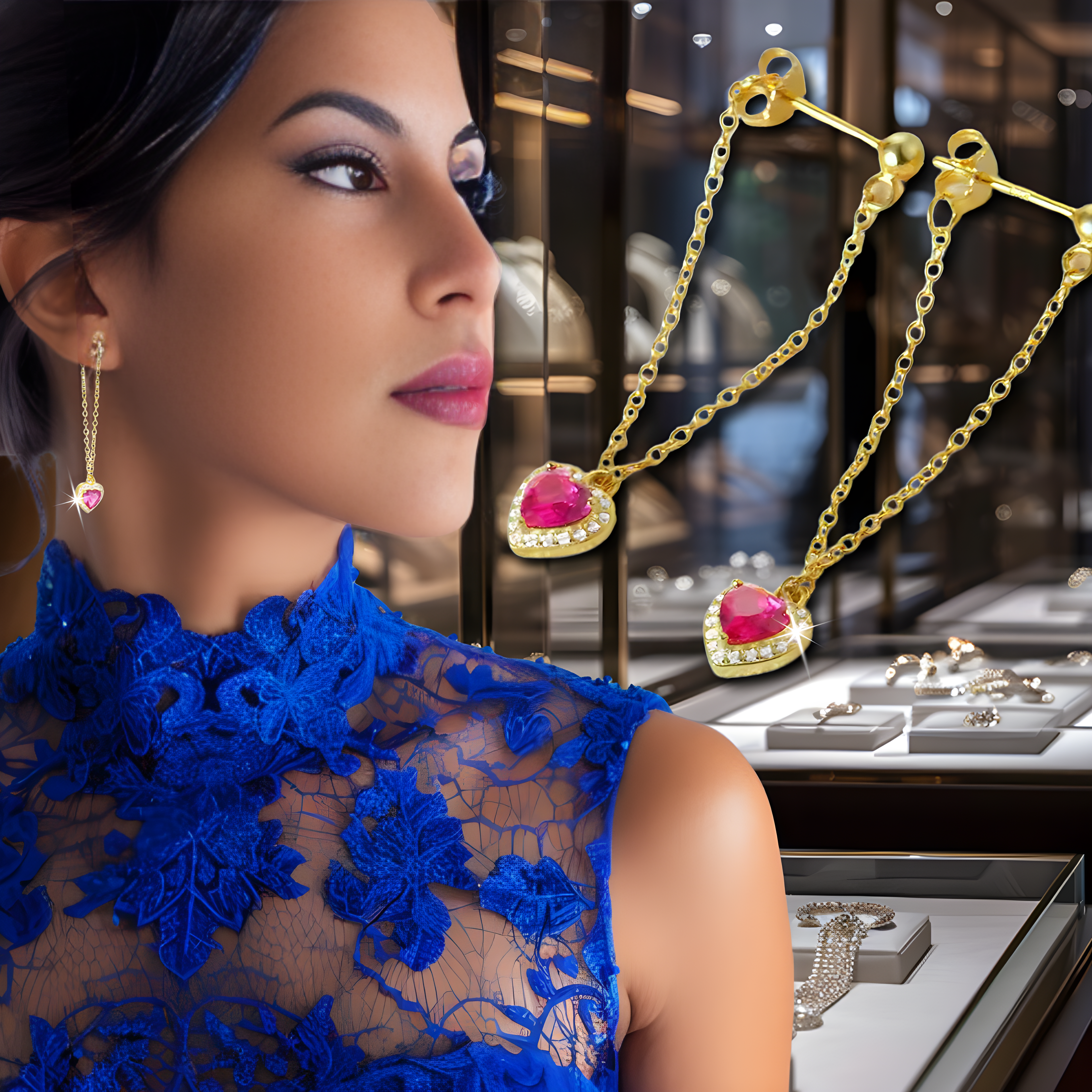 💥 EDICIÓN LIMITADA❗️  | Pendientes Tassel Corazón de Plata