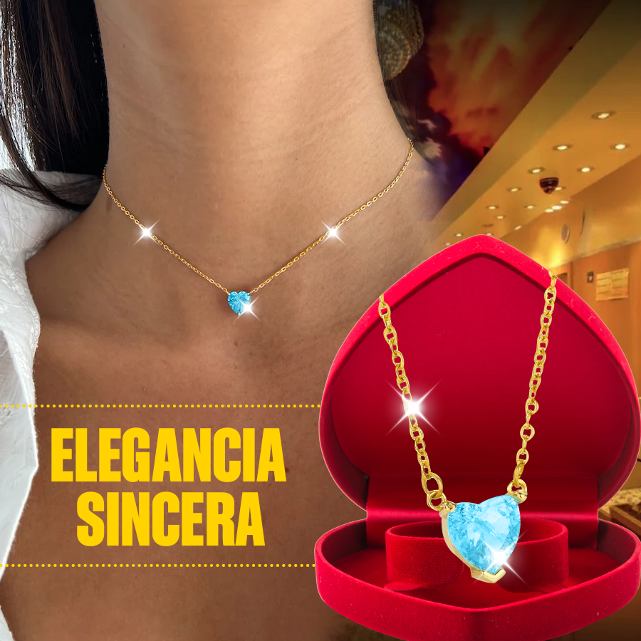 💥 EDICIÓN LIMITADA❗️  | Collar Corazón Cristal Dorado