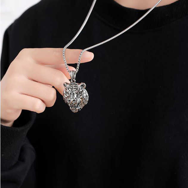 💥 EDICIÓN LIMITADA❗️  | Collar Cabeza de Tigre Acero Punk