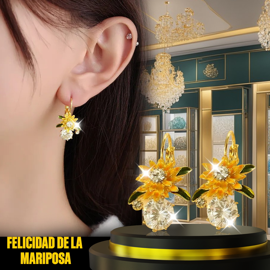 💥 EDICIÓN LIMITADA❗️  | Pendientes Lujo Zirconia Mariposa