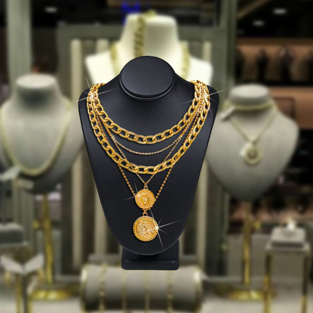 ¡SOLO NUEVO! | Lujoso Collar Multicapa Para Confianza💫