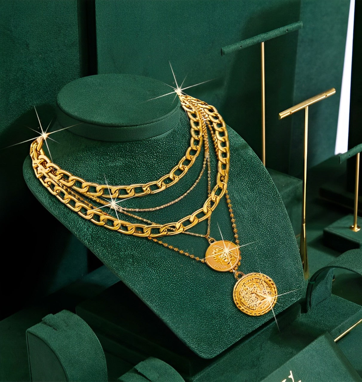 ¡SOLO NUEVO! | Lujoso Collar Multicapa Para Confianza💫