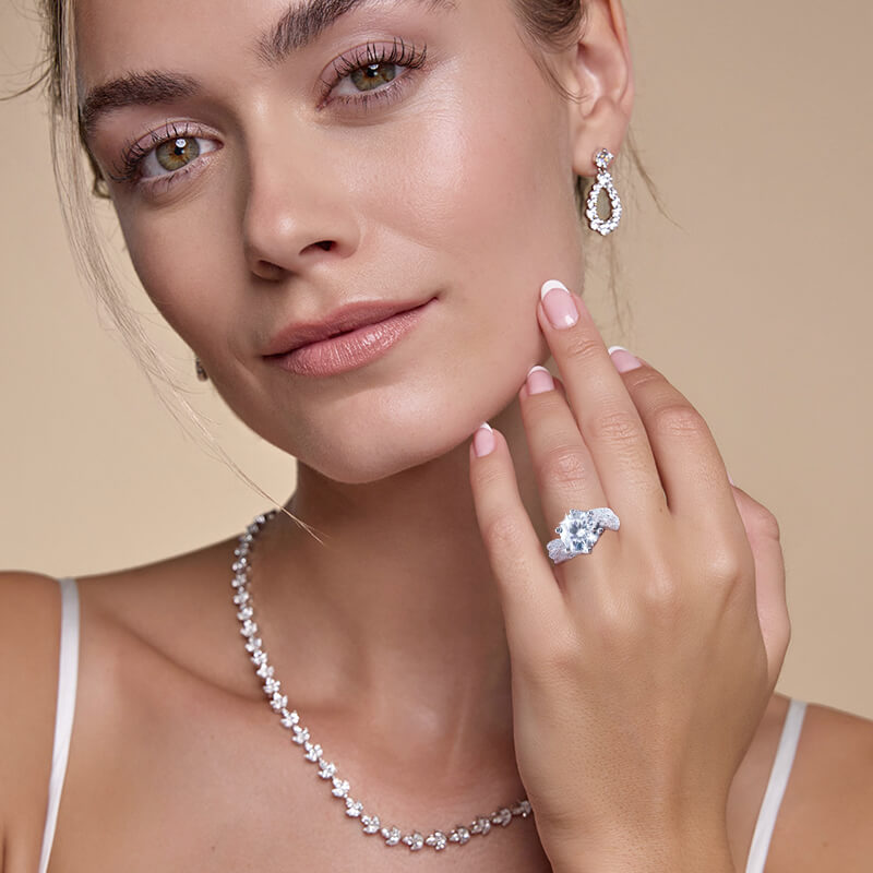 🔥 OFERTA EXCLUSIVA | Unique™ Regalo de boda clásico redondo para mujer