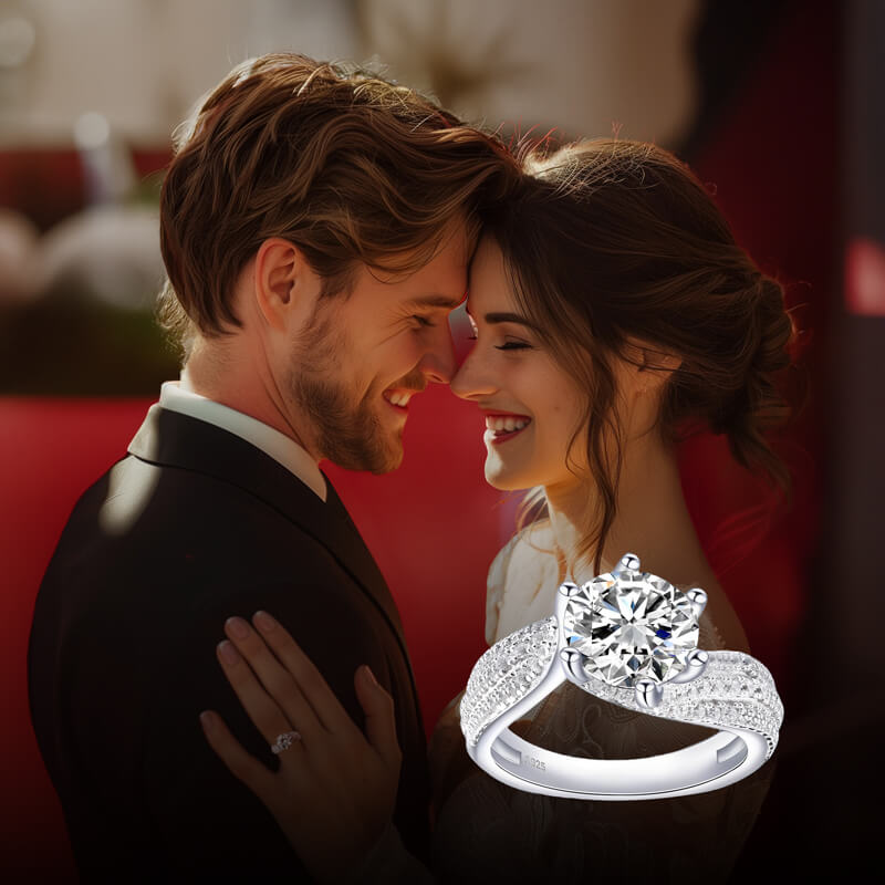 🔥 OFERTA EXCLUSIVA | Unique™ Regalo de boda clásico redondo para mujer