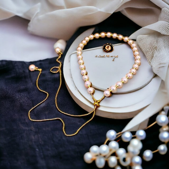 Collar de oro de 24 quilates Pearl Luxe