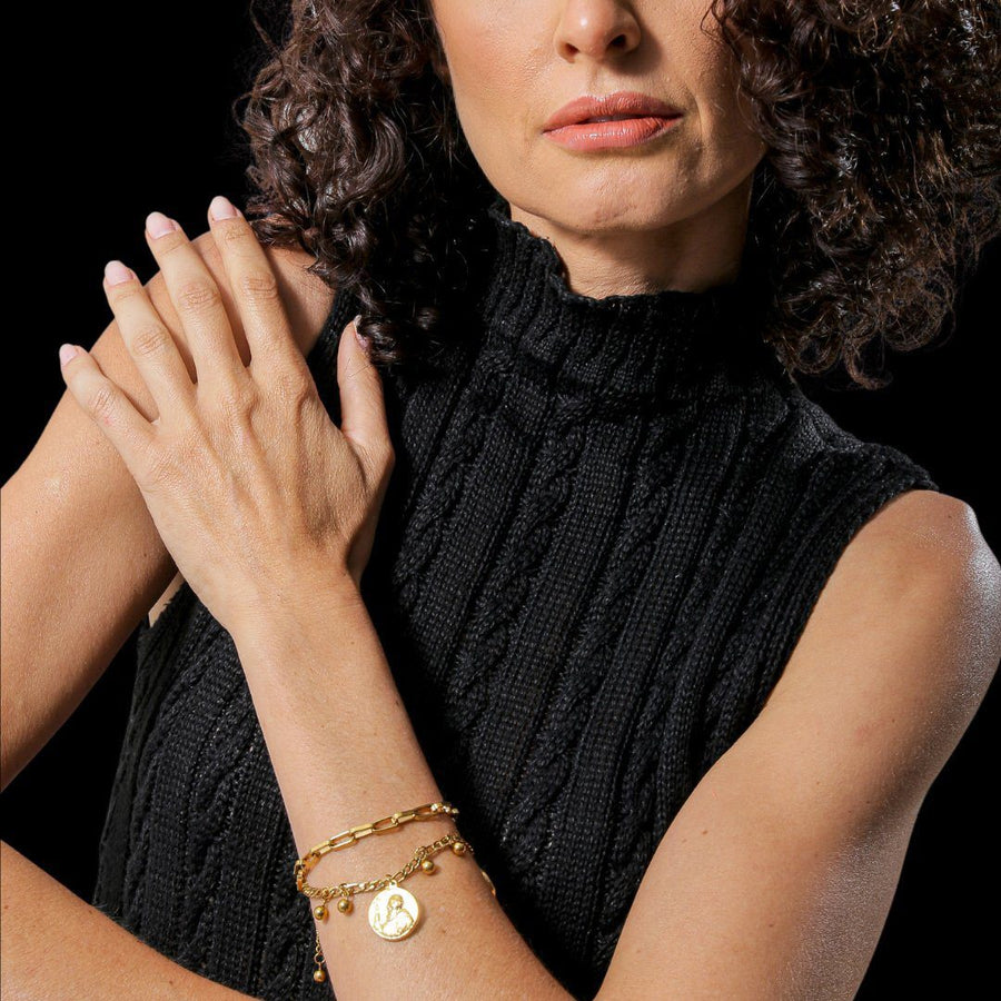 💥 EDICIÓN LIMITADA❗️  | Pulsera San Benito de Acero