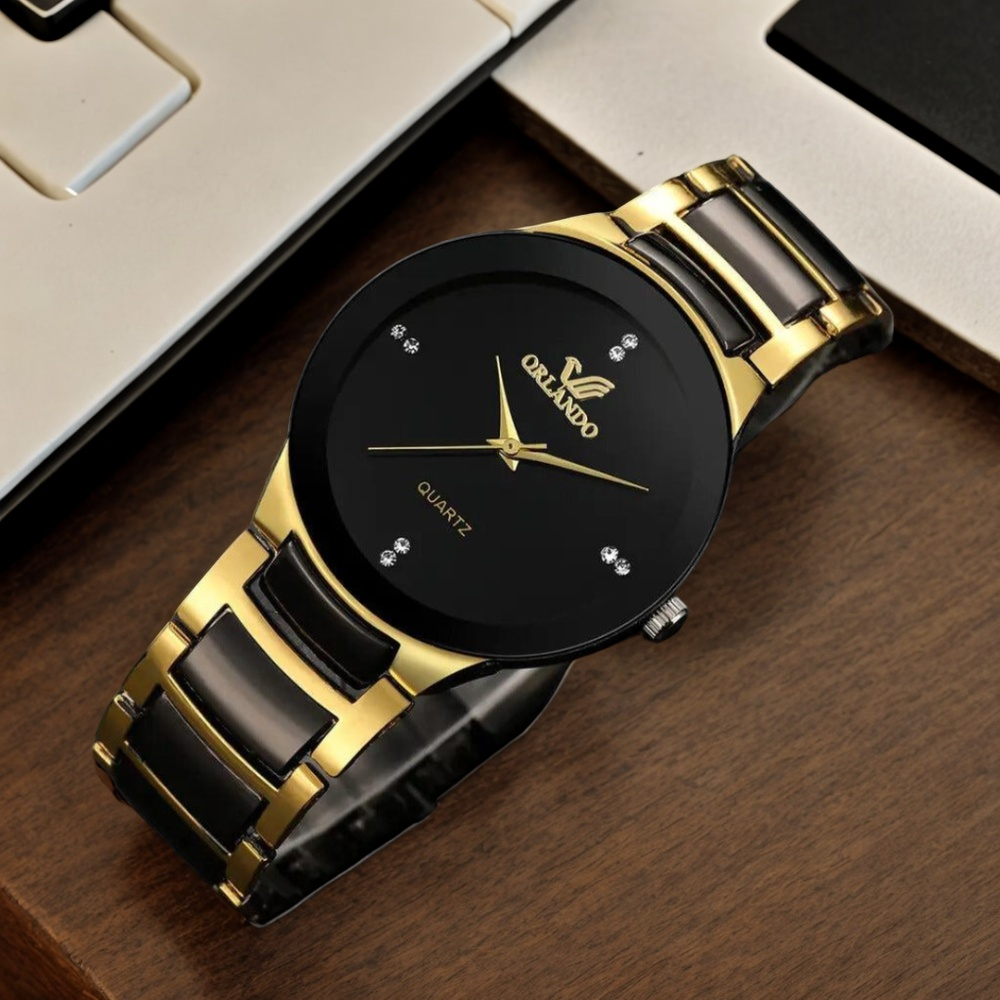 💥 EDICIÓN LIMITADA!❗️ |  | Orlando™ Reloj Suizo de Lujo en Oro y Negro