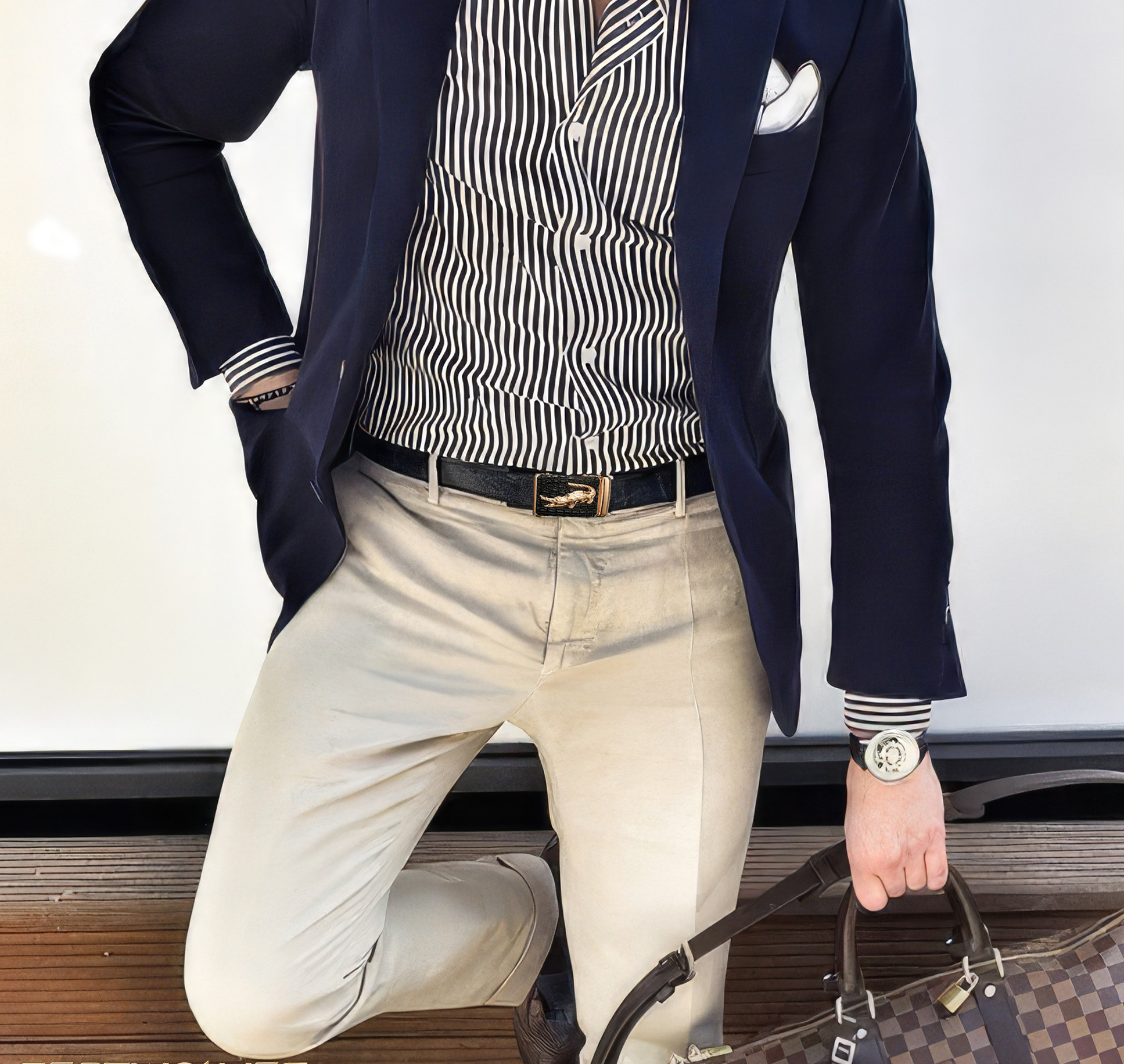 ❗️EXCLUSIVO❗ Cinturón Original Piel de Cocodrilo 🐊👔