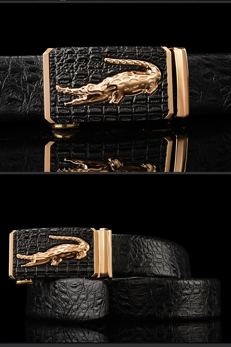 ❗️¡PROMO (HOY)!🔥 | Cinturón De Hebilla Automática De Lujo Para Clase ⚜️