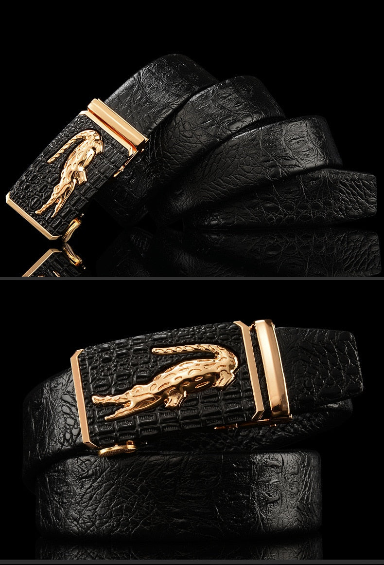 ❗️¡PROMO (HOY)!🔥 | Cinturón De Hebilla Automática De Lujo Para Clase ⚜️