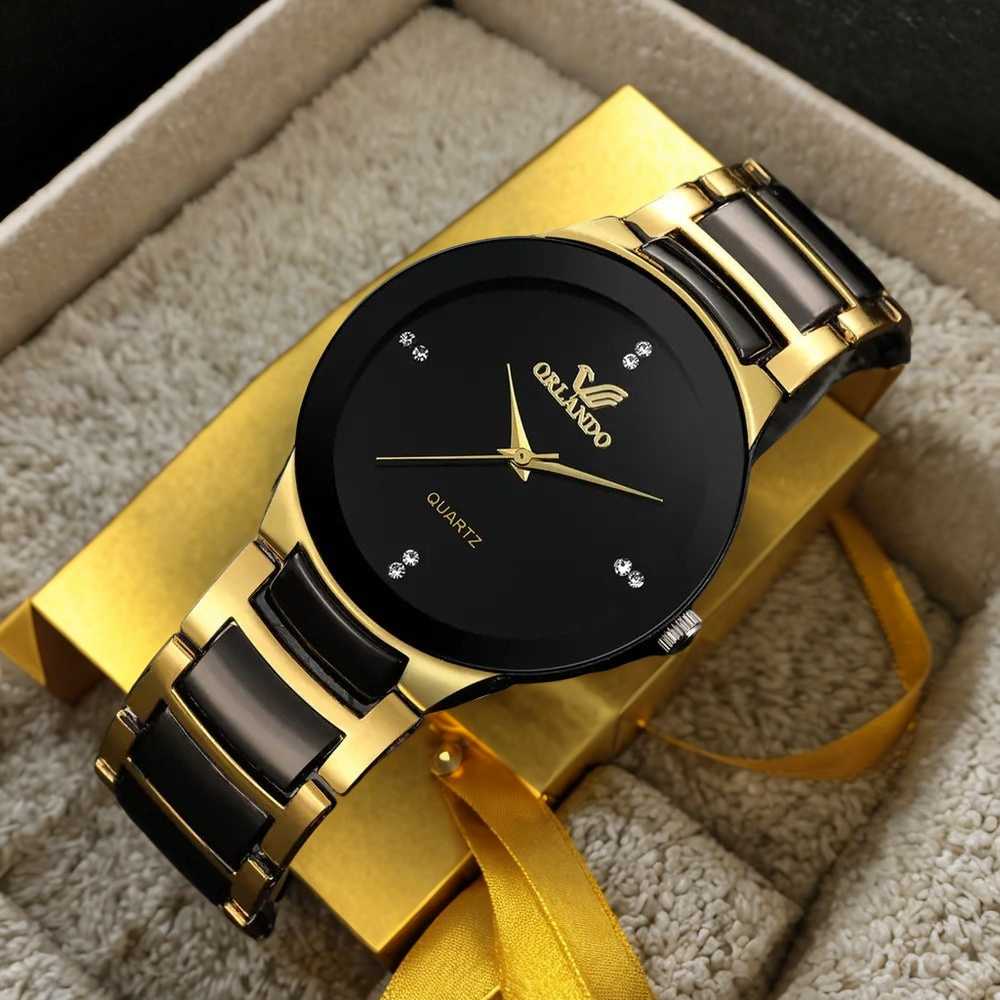 💥 EDICIÓN LIMITADA!❗️ |  | Orlando™ Reloj Suizo de Lujo en Oro y Negro